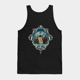 Cute unicorn cat with squirrle Tank Top